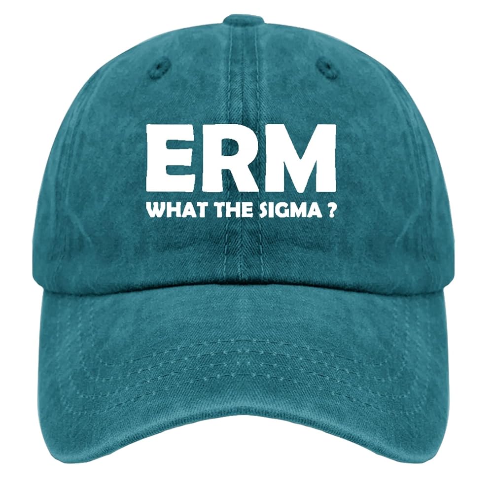 Amazon.com: Erm What The Sigma Brainrot Meme Baseball Hat